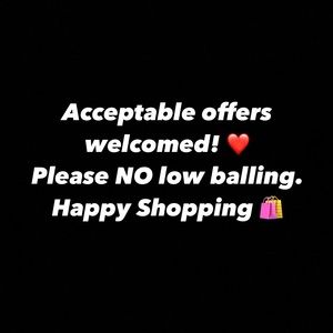 Bundles and acceptable offers welcomed!